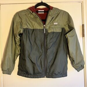 Kids Columbia Olive and Charcoal Jacket
